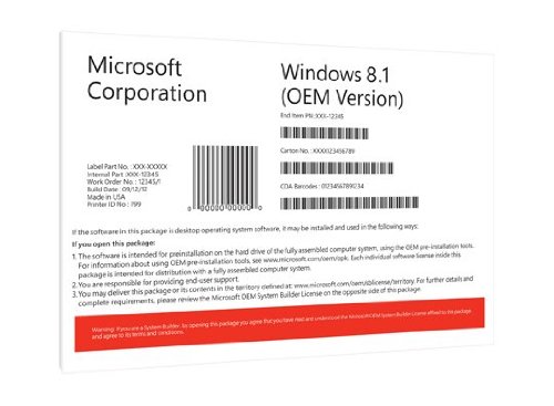 Microsoft Windows 8.1 Pro - 1PC - Digital Key