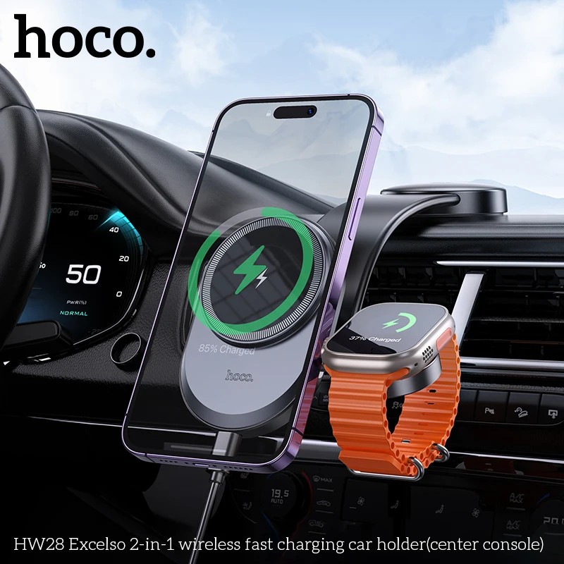 [102139] HW28 HOCO WIRELESS PHONE HOLDER FOR CAR DASHBOARD