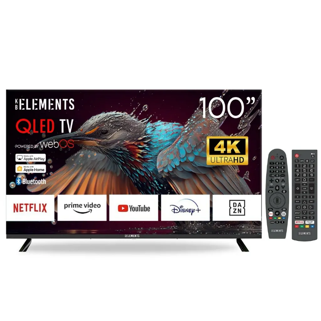 [102088] KB Elements 100″ QLed Tv UHD 4K Smart Aluminum – WebOS | ELT100QL7DE