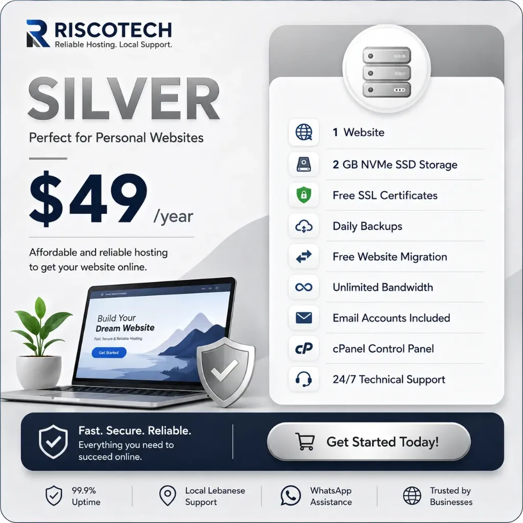 [HST-SIL] Shared Hosting Silver Service
