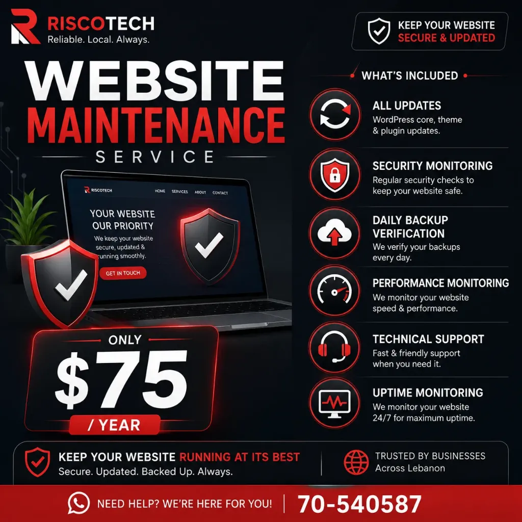 [WEB-MNT] Website Maintenance Service