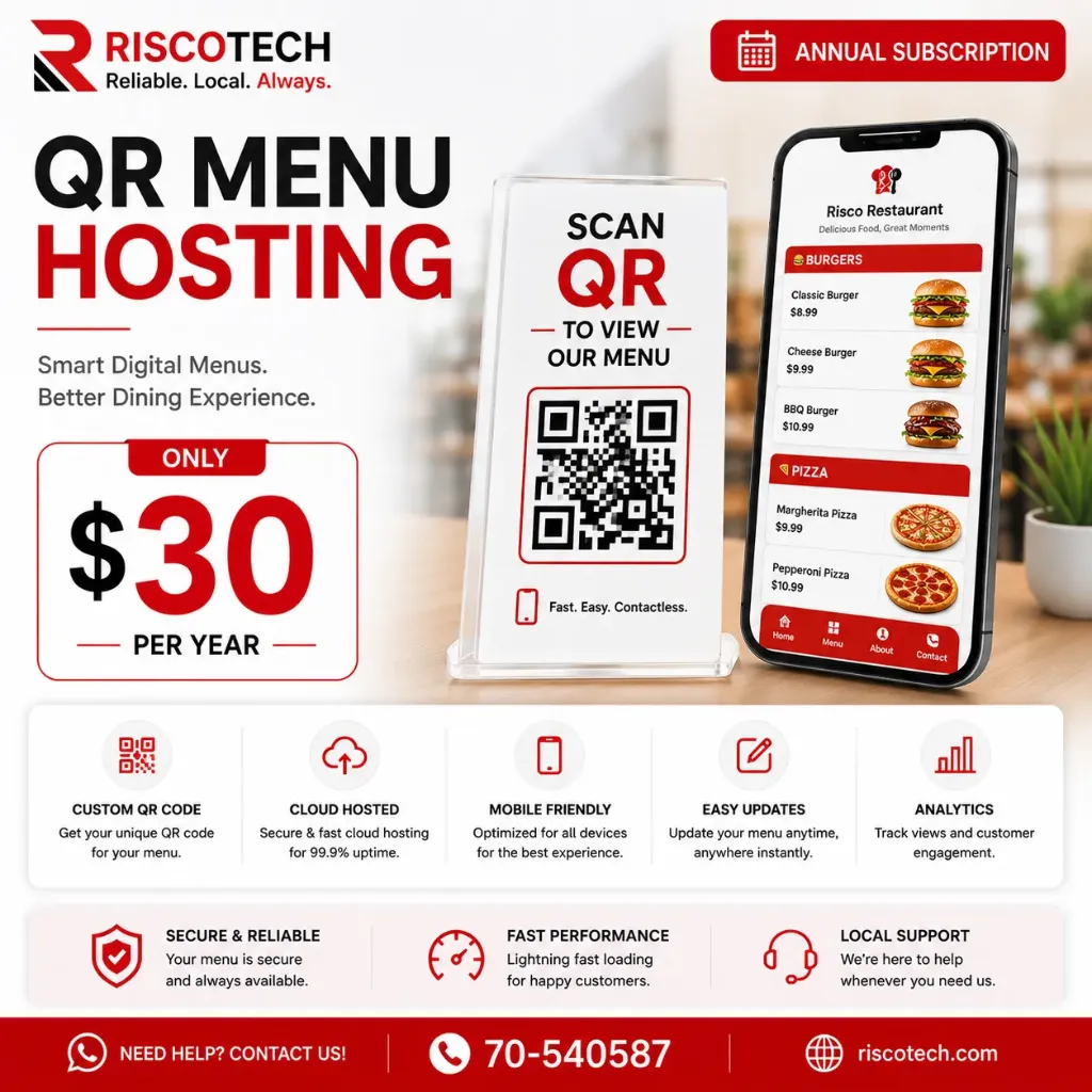 [QRM-ANN] QR Menu Hosting Service