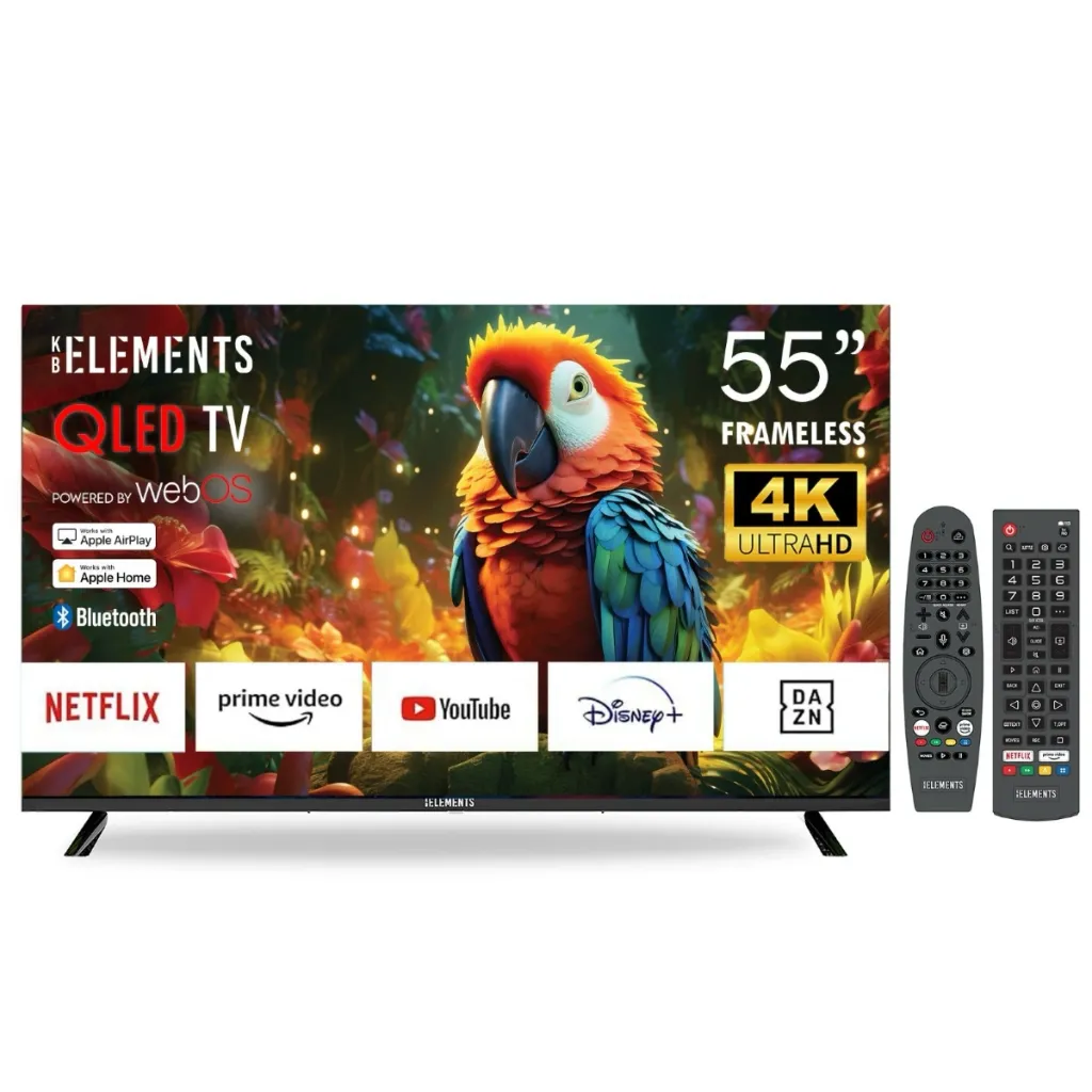 [101821] KB Elements 55" QLed Tv UHD 4K Smart Frameless – WebOS | ELT55QL7DE