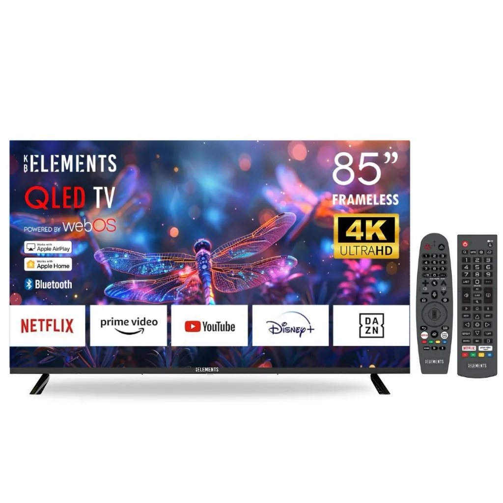 [101824] KB Elements 85" QLed Tv UHD 4K Smart Frameless – WebOS | ELT85QL7DE