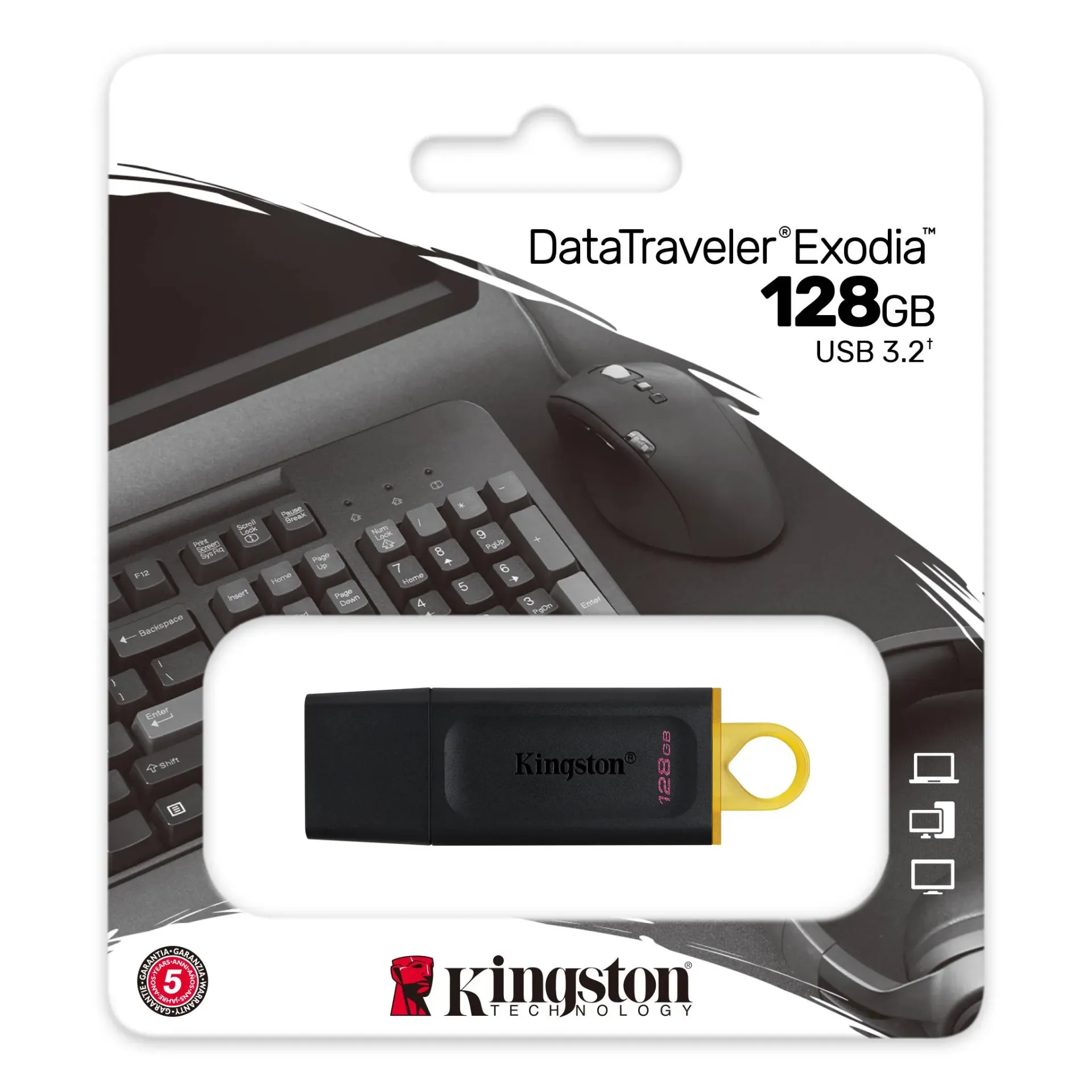 [101396] Kingston DataTraveler Exodia 128GB USB 3.2 Flash Drive | DTX/128GB