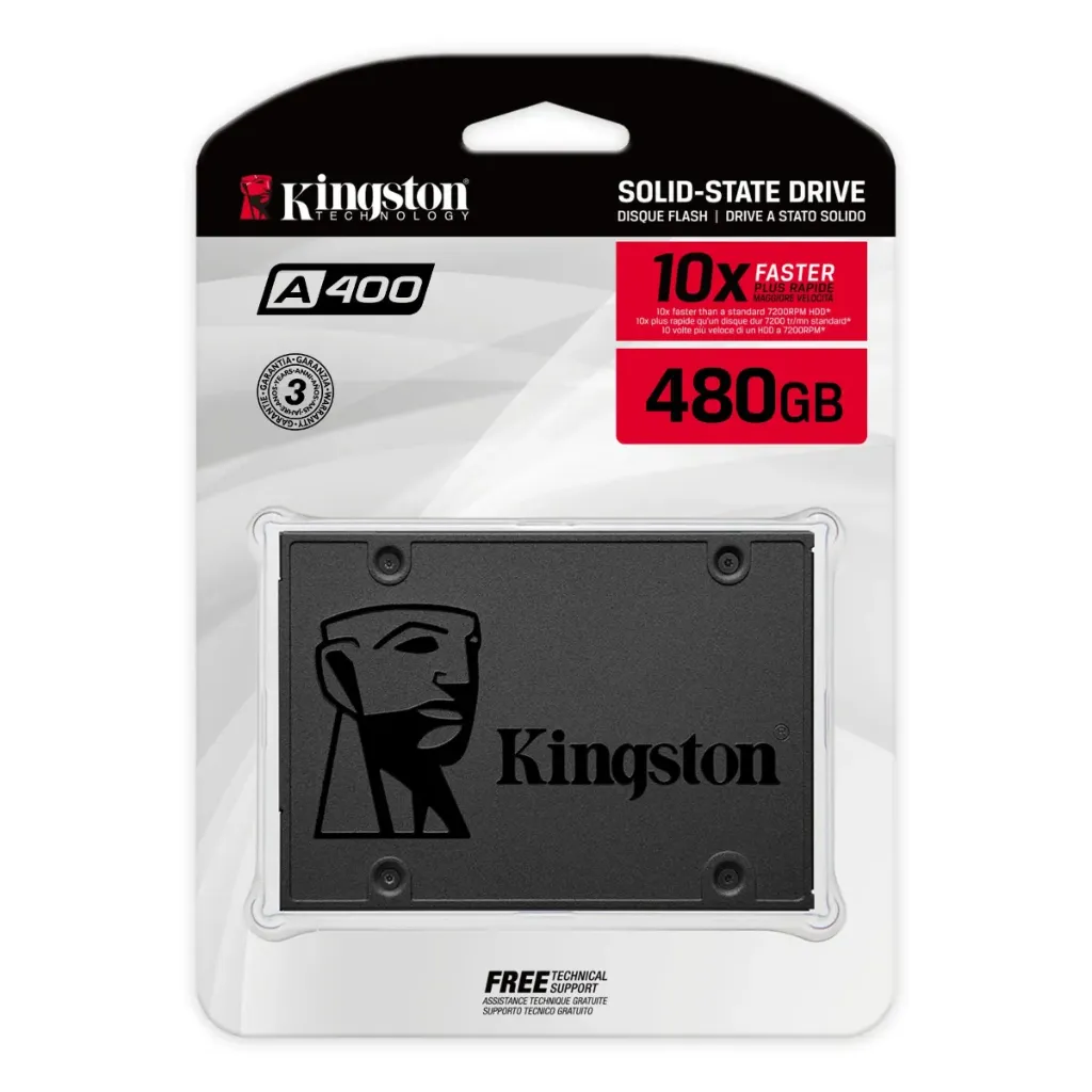 [101471] Kingston 480GB SSD A400 SATA 3 2.5" Internal SSD | SA400S37/480G