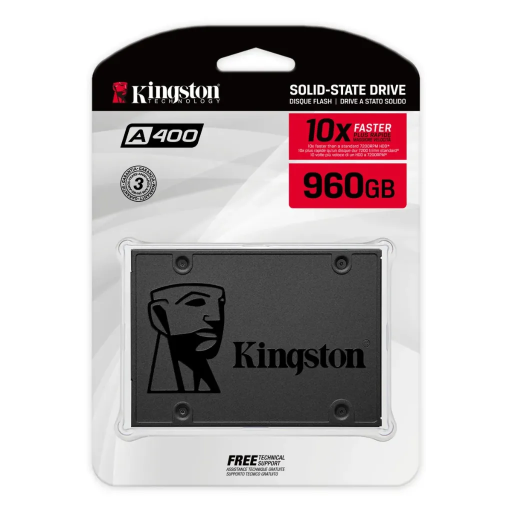 [101472] Kingston 960GB SSD A400 SATA 3 2.5" Internal SSD | SA400S37/960G