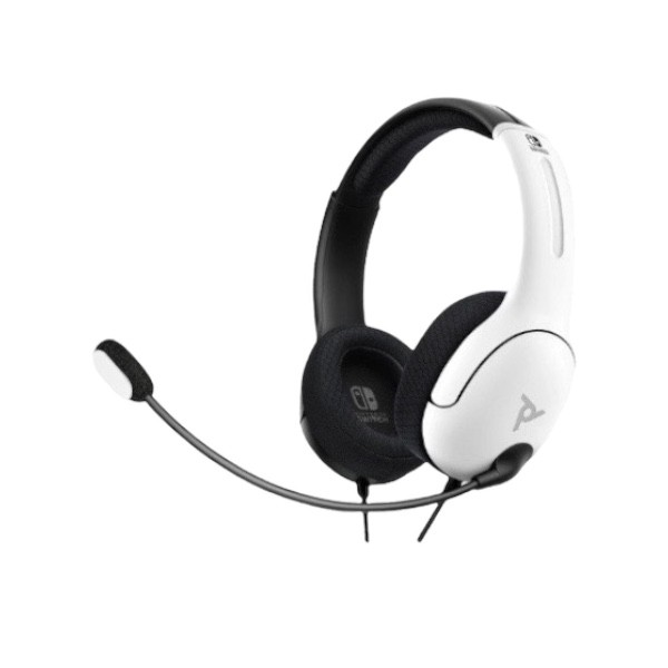 [101768] Nintendo Switch LVL40 Wired Stereo Gaming Headset – Black & White