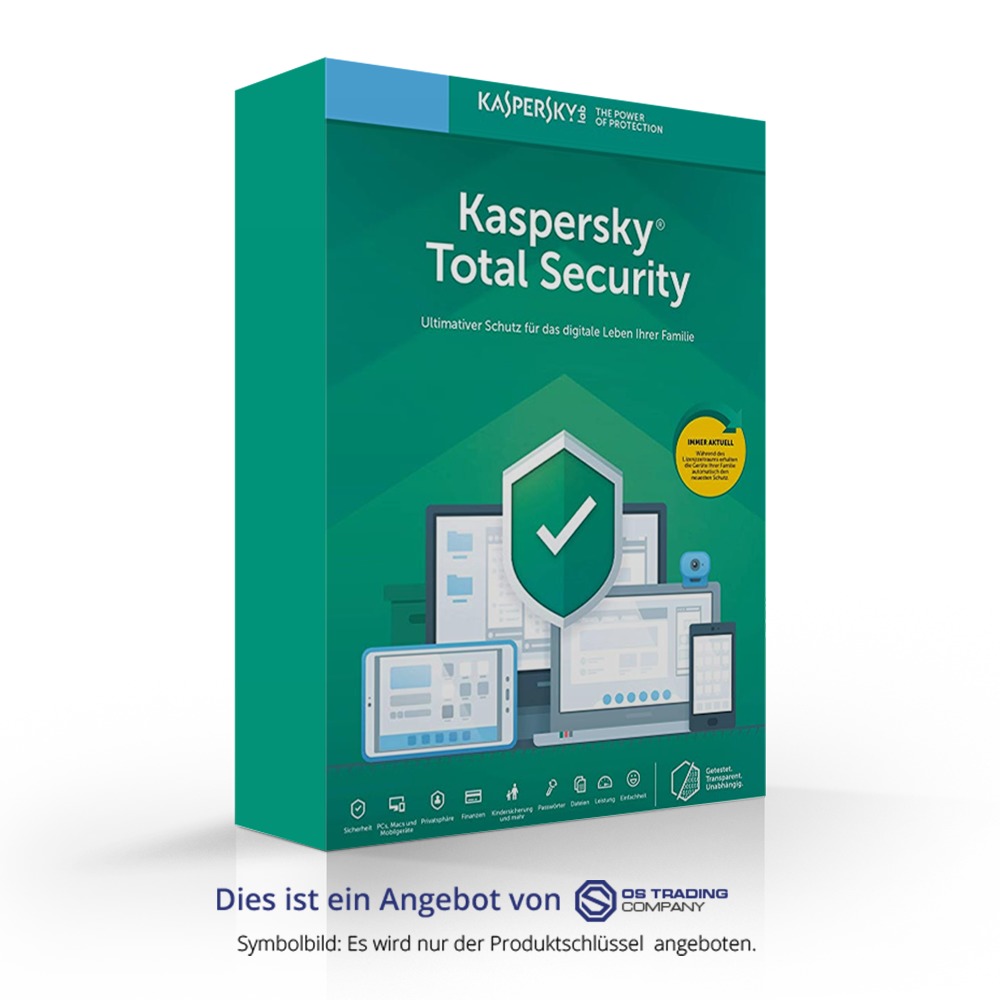 Kaspersky Total Security 1 Device – 2 Years Subscription