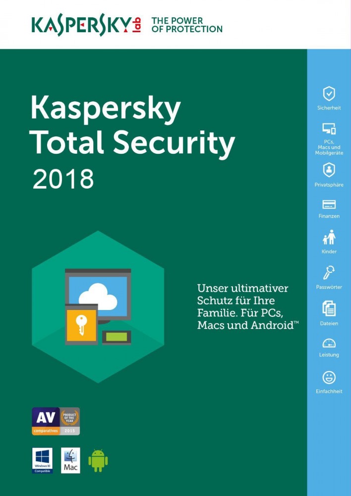 Kaspersky Total Security 5 Devices – 1 Year Subscription