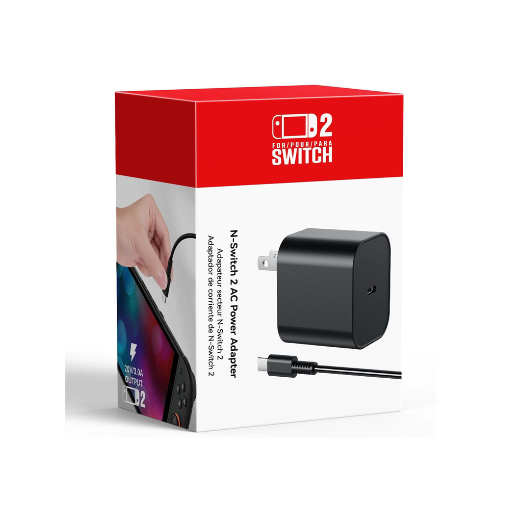 Switch 2 Charger – 60w AC Power Adapter