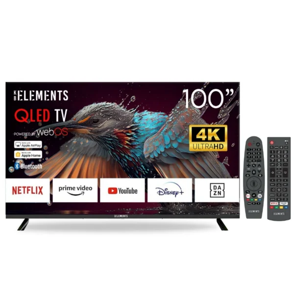 KB Elements 100″ QLed Tv UHD 4K Smart Aluminum – WebOS | ELT100QL7DE