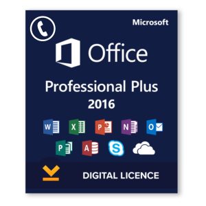 Microsoft Office 2016 Professional Plus - Windows - ESD - Phone Activation