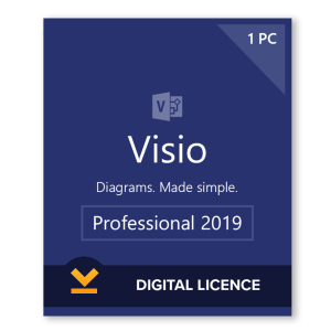 Microsoft Visio 2019 Professional - 1PC - Digital Key