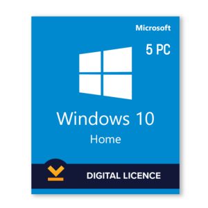 Microsoft Windows 10 Home - 5PC - Digital Key