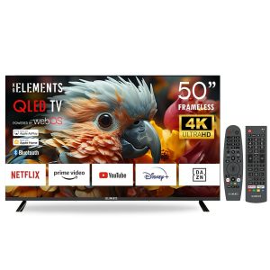 KB Elements 50" QLed Tv UHD 4K Smart Frameless - WebOS | ELT50QL7DE