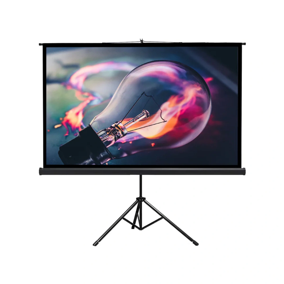 Buerotika Tripod Projector Screen White 240cm x 240cm BW18-T240 – WEBP -1