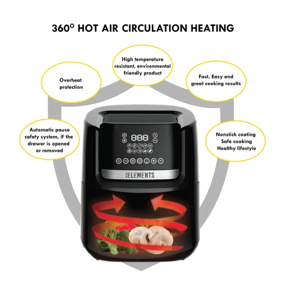 KB Elements 6.5 Liters Digital Air Fryer ELK65FD1 – WEBP -4