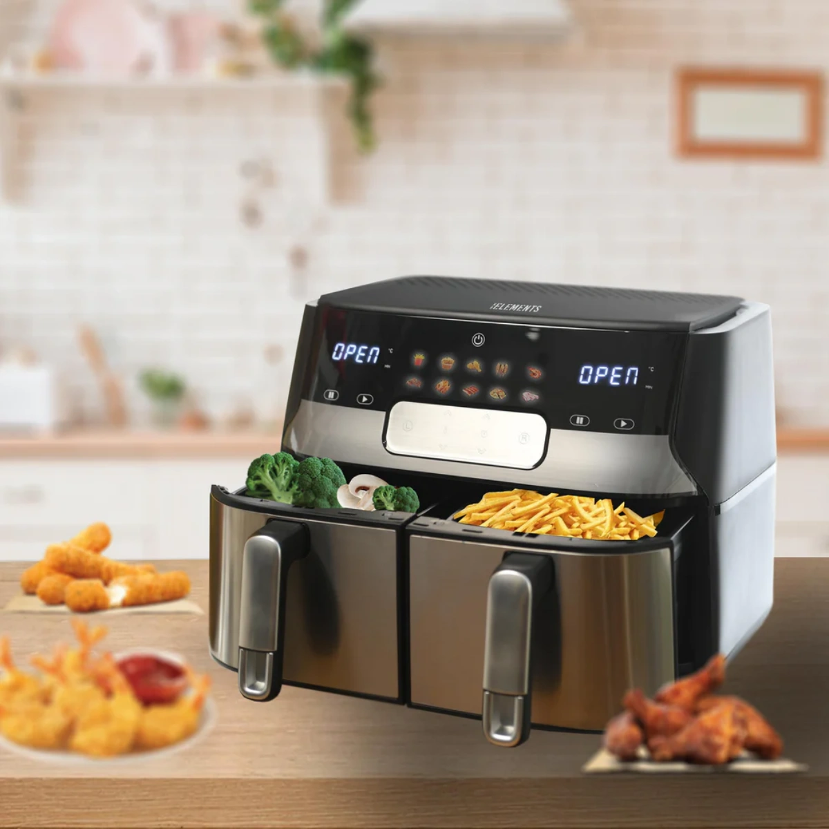 KB Elements 9.0 Liters Digital Double Air Fryer ELK90FD2 – WEBP -1