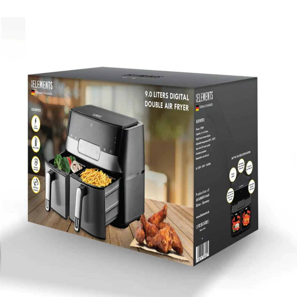 KB Elements 9.0 Liters Digital Double Air Fryer ELK90FD2 – WEBP -7