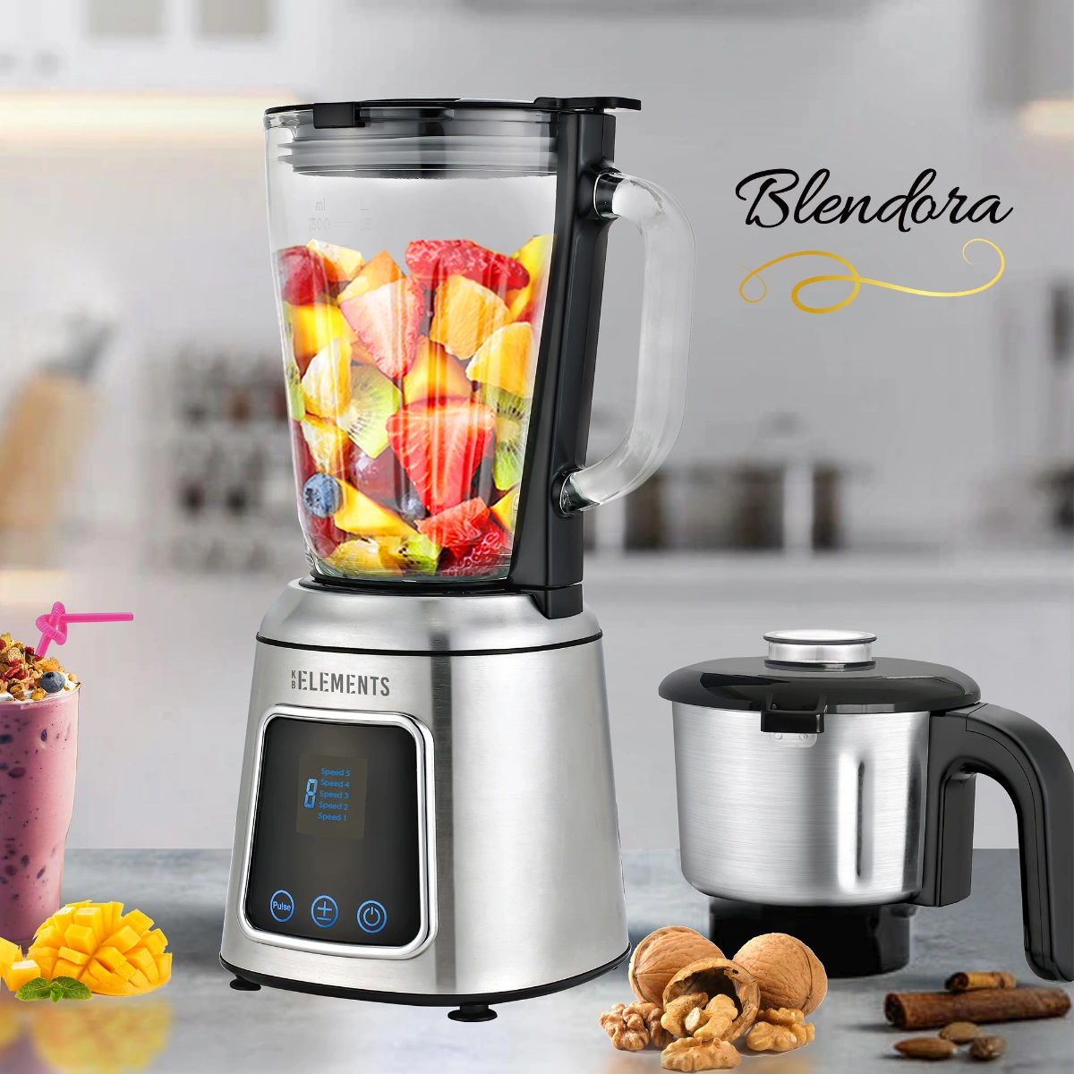 KB Elements Electric 2-In-1 Blender Blendora – ELK303G – WEBP -1