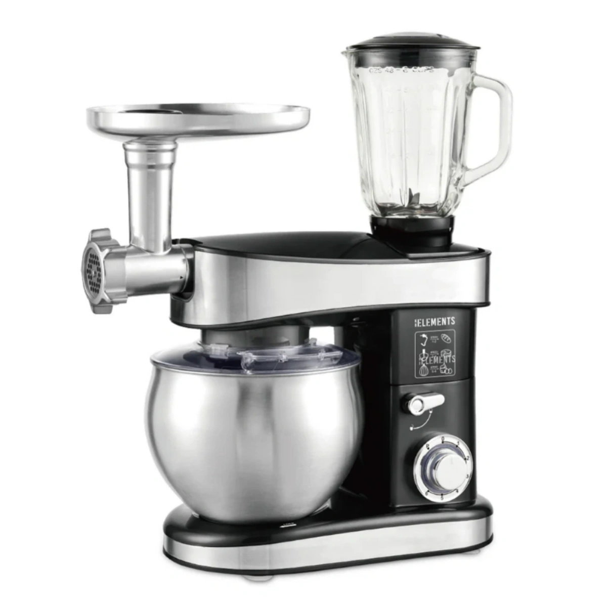 KB Elements Stainless Steel Stand Mixer 7.5 Liters ELK75LP-BK – WEBP -2