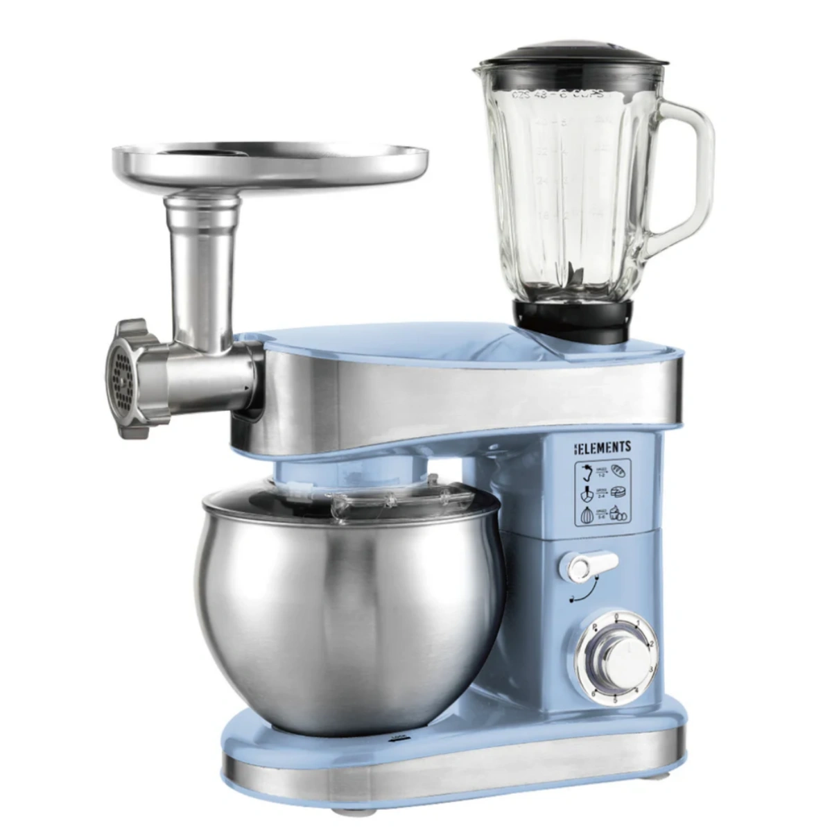 KB Elements Stainless Steel Stand Mixer 7.5 Liters ELK75LP-BLU – WEBP -2