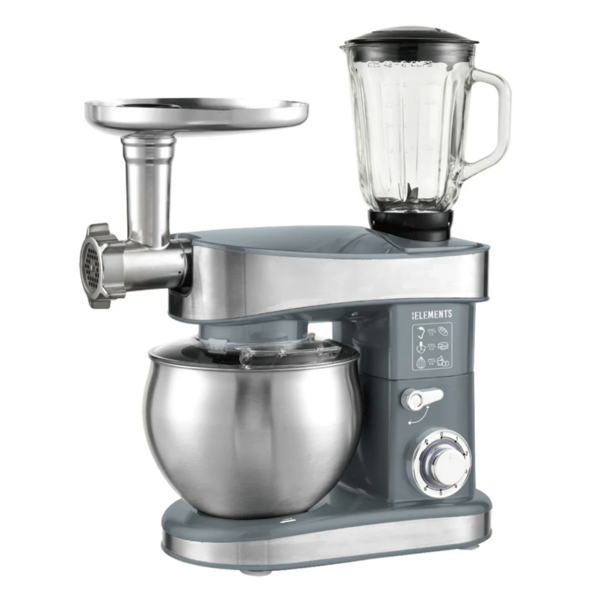 KB Elements Stainless Steel Stand Mixer 7.5 Liters ELK75LP-GR – WEBP -2