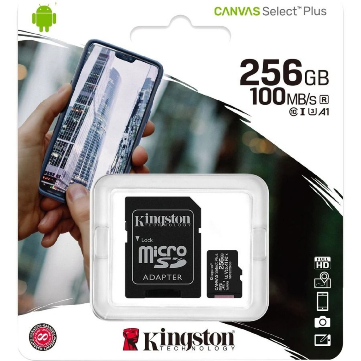 Kingston 256GB MicroSD Class 10 Memory Card SDCS2256GB – WEBP -1